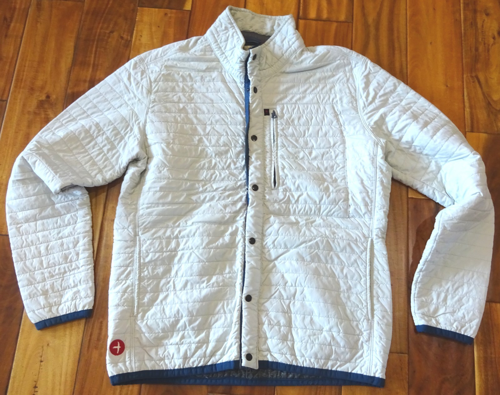 Relwen Men\'s Windzip Jacket Chalk (Cream) $268 size L....EXCELLENT