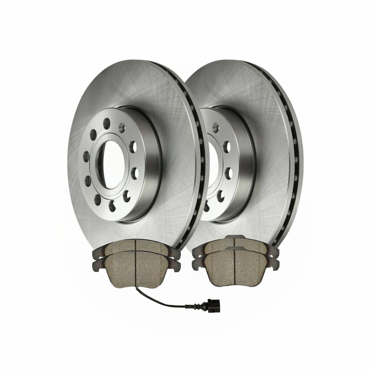 2pcs Rotors 4pcs Ceramic Brake Pad Set for Audi A3 for VW Beetle Golf Jetta