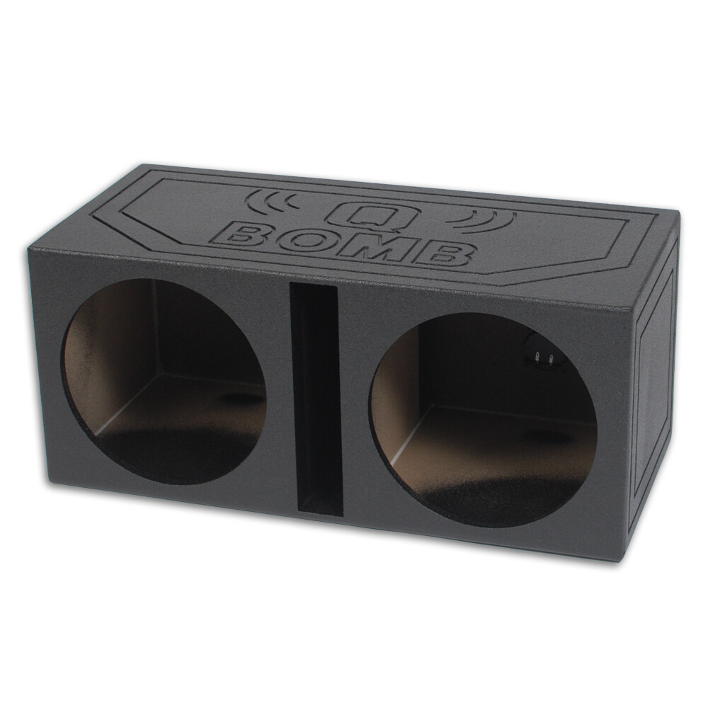 QPower QBOMB Dual 15″ 15 inch Slot Ported Vented Empty Sub Woofer Enclosure Box QPower QBOMB Dual 15″ 15 inch Slot Ported Vented Empty Sub Woofer Enclosure Box