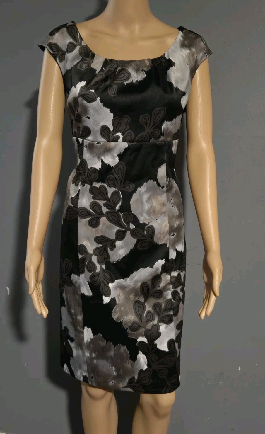 Dressbarn Collection Dress Womens Black Floral Sleeveless Size 14 NWT Dressbarn Collection Dress Womens Black Floral Sleeveless Size 14 NWT