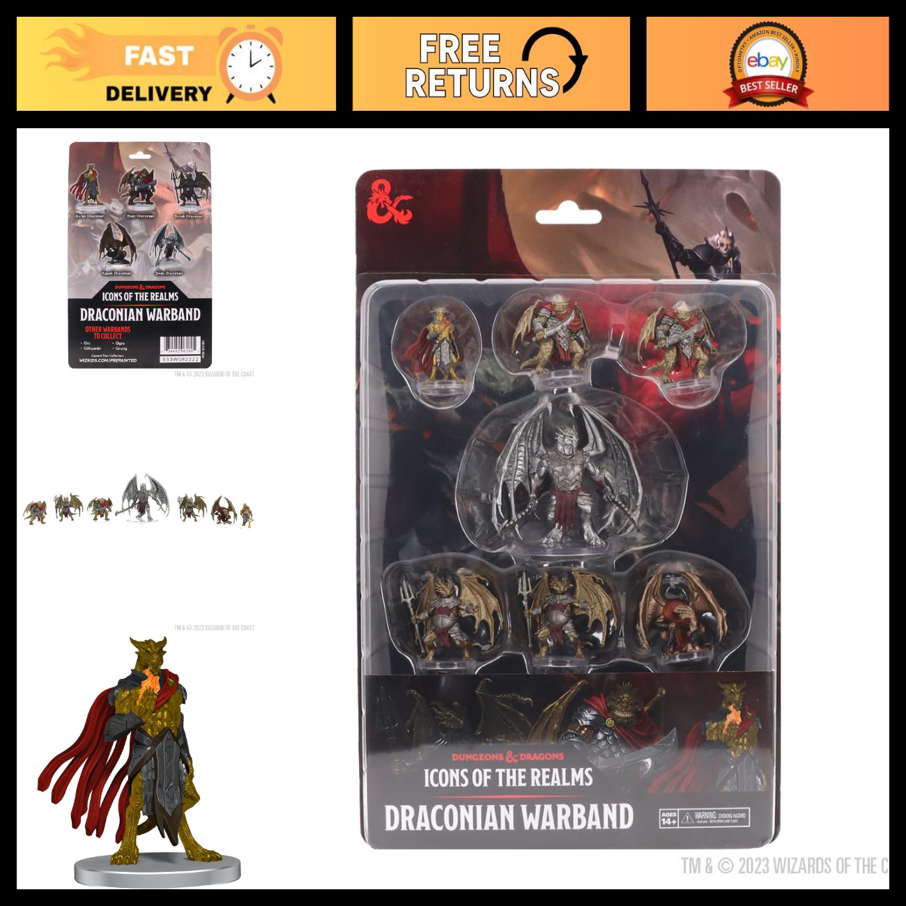 D&D Draconian Army Miniature Figures - Tabletop RPG, Collectible Gaming Pieces D&D Draconian Army Miniature Figures - Tabletop RPG, Collectible Gaming Pieces