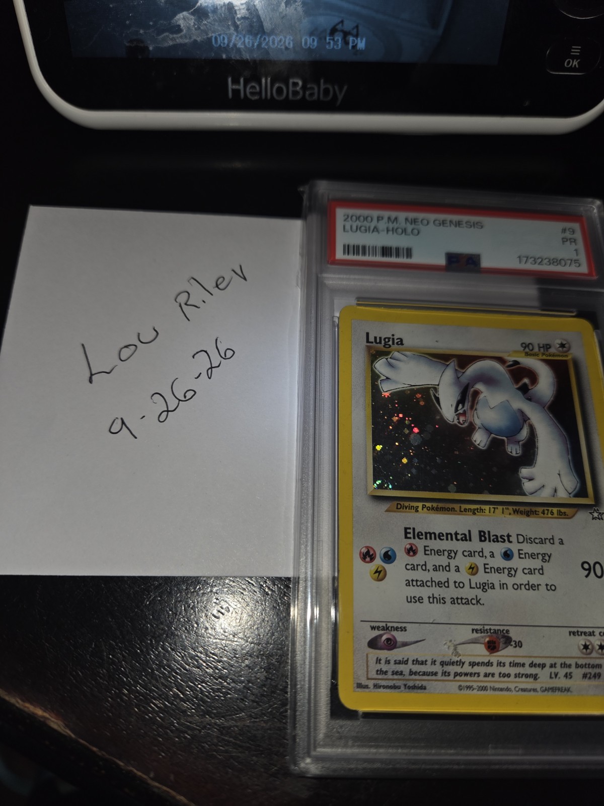 Lugia Holo PSA 1 2000 Pokemon Neo Genesis #9 Lugia Holo PSA 1 2000 Pokemon Neo Genesis #9