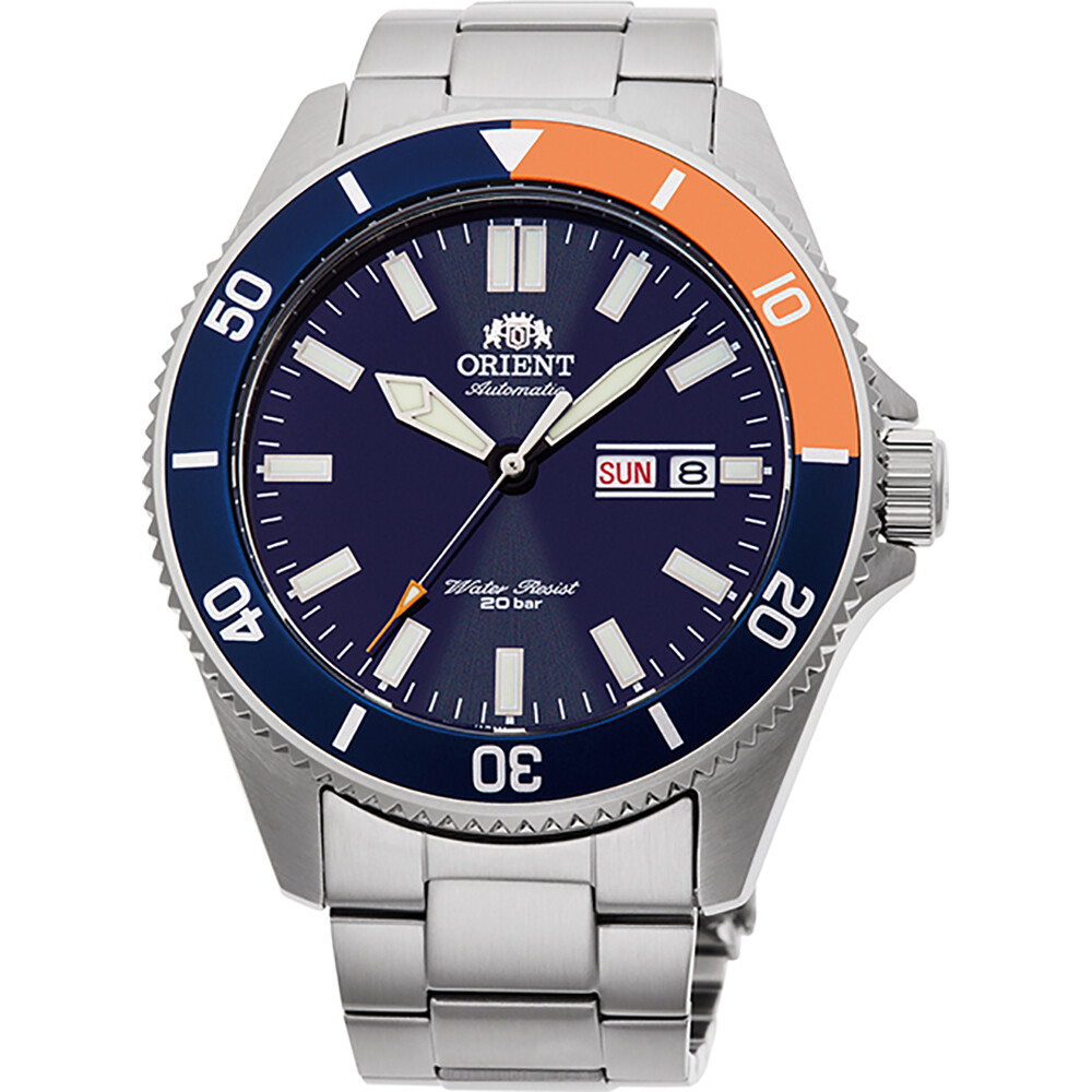 Men's Orient Kanno Automatic Blue Dial Silver Tone Wrist Watch RA-AA0913L19B