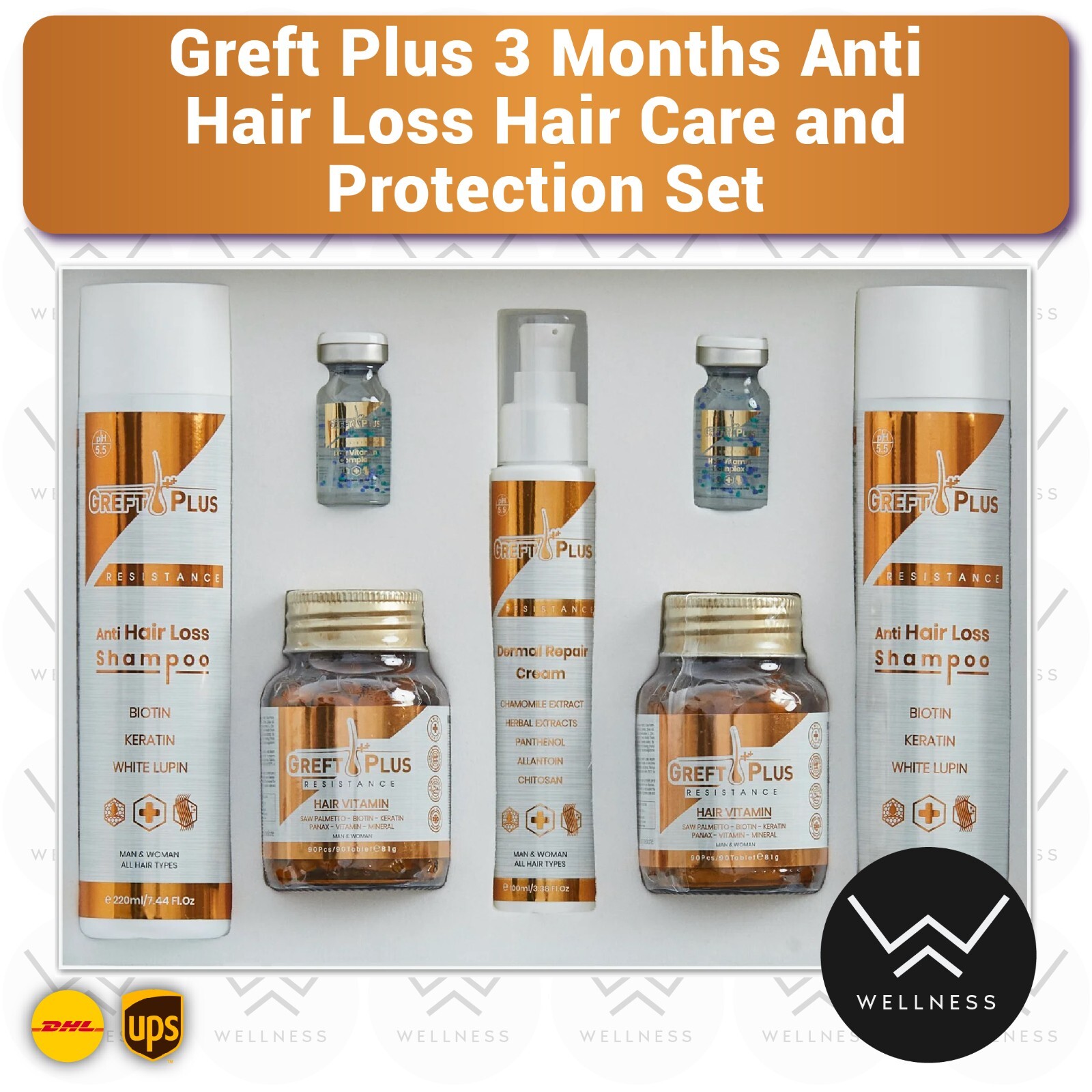 Greft Plus 3-Month Hair Transplant Aftercare & Hair Loss Care Set Greft Plus 3-Month Hair Transplant Aftercare & Hair Loss Care Set