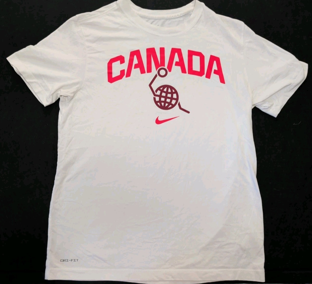 Canada National Team Basketball Nike Dri-Fit The Nike Tee Size Medium Canada National Team Basketball Nike Dri-Fit The Nike Tee Size Medium