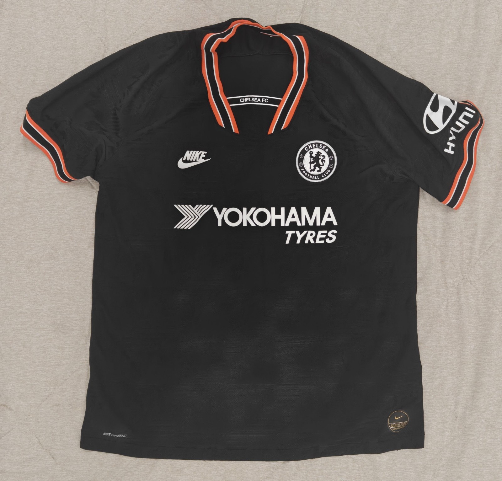 Nike Chelsea FC 2019/20 Third Jersey Black Orange White Men’s  XL
