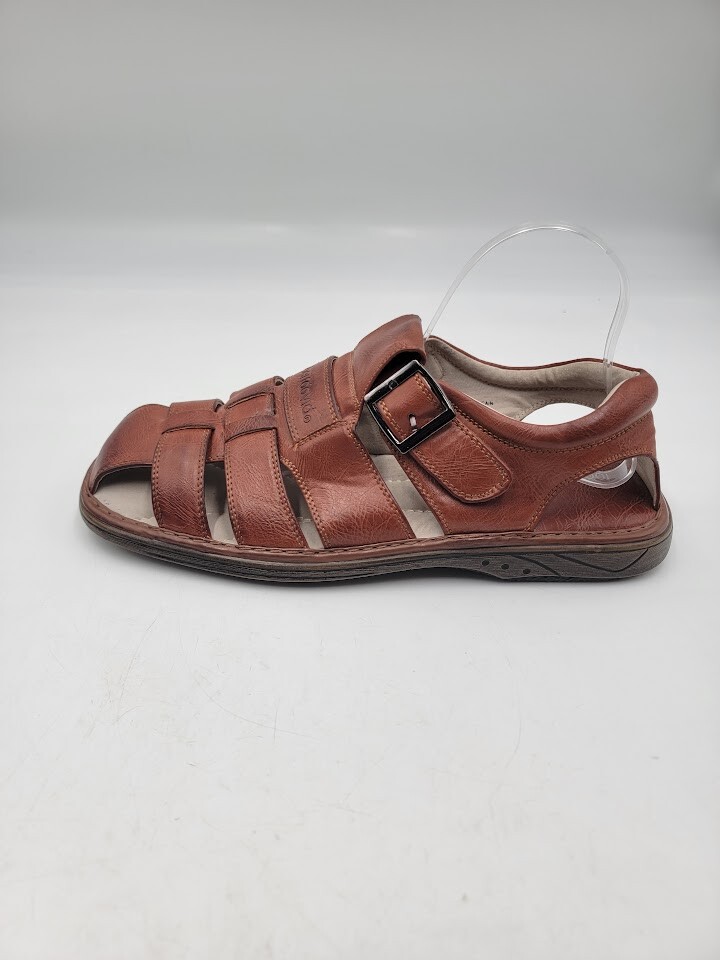 Robert David Men\'s Sz 12M Cain Strap Beach Walking Gladiator Sandal Brown Robert David Men\'s Sz 12M Cain Strap Beach Walking Gladiator Sandal Brown