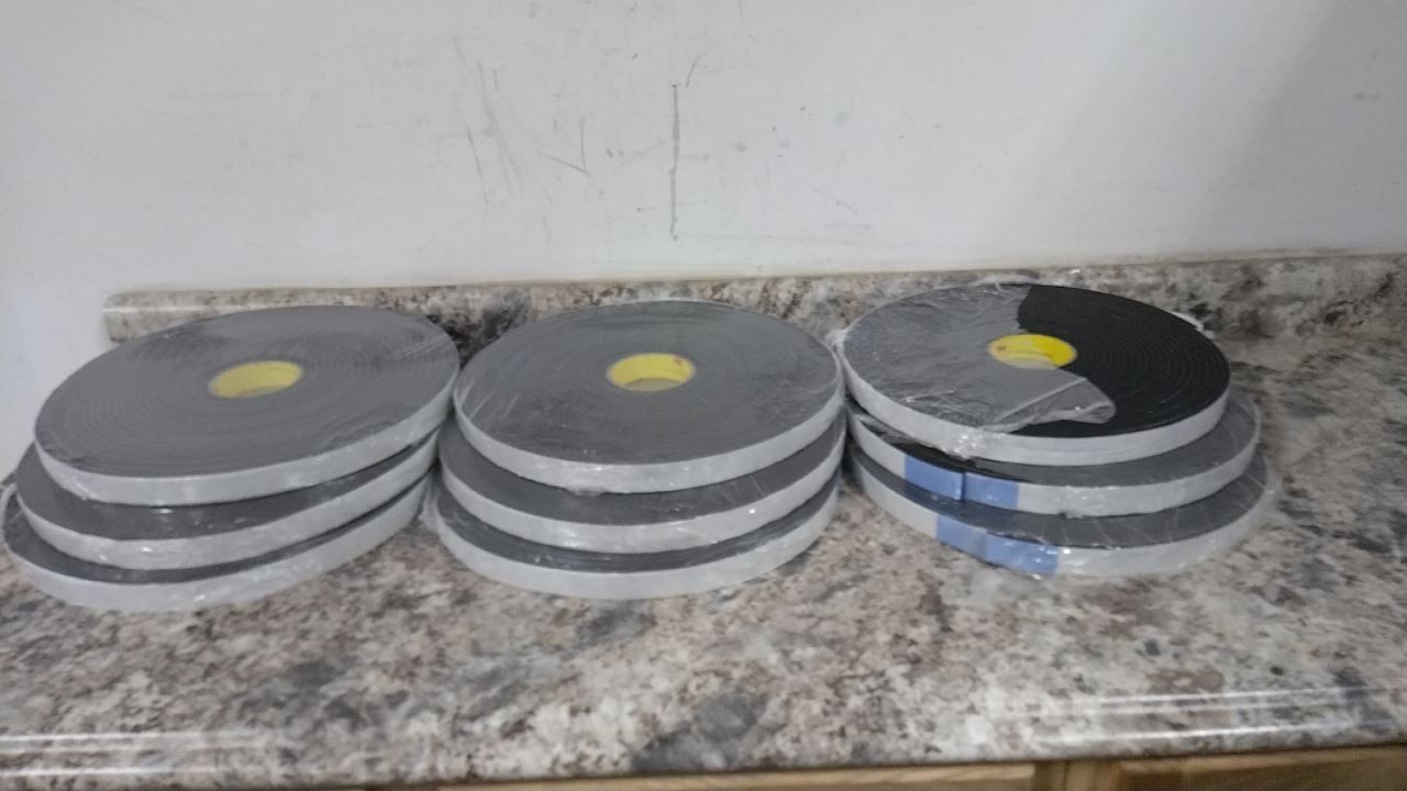 3M 4504 9 Pk 1 In W 18 Yd L Black Indoor Foam Tape