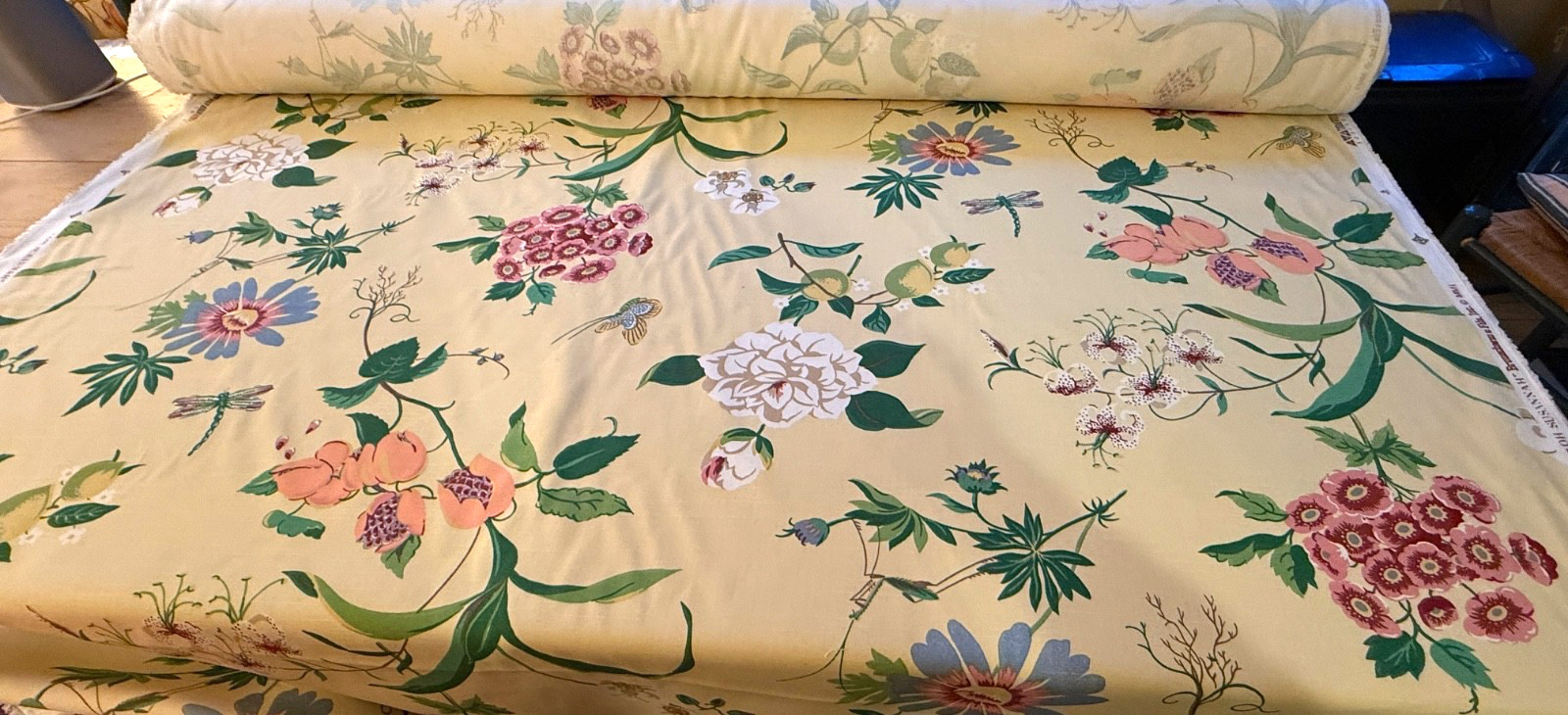 Brunschwig & Fils Hi End Decorator Cotton Floral Yardage “Oh Susannah” ZZ856 Brunschwig & Fils Hi End Decorator Cotton Floral Yardage “Oh Susannah” ZZ856