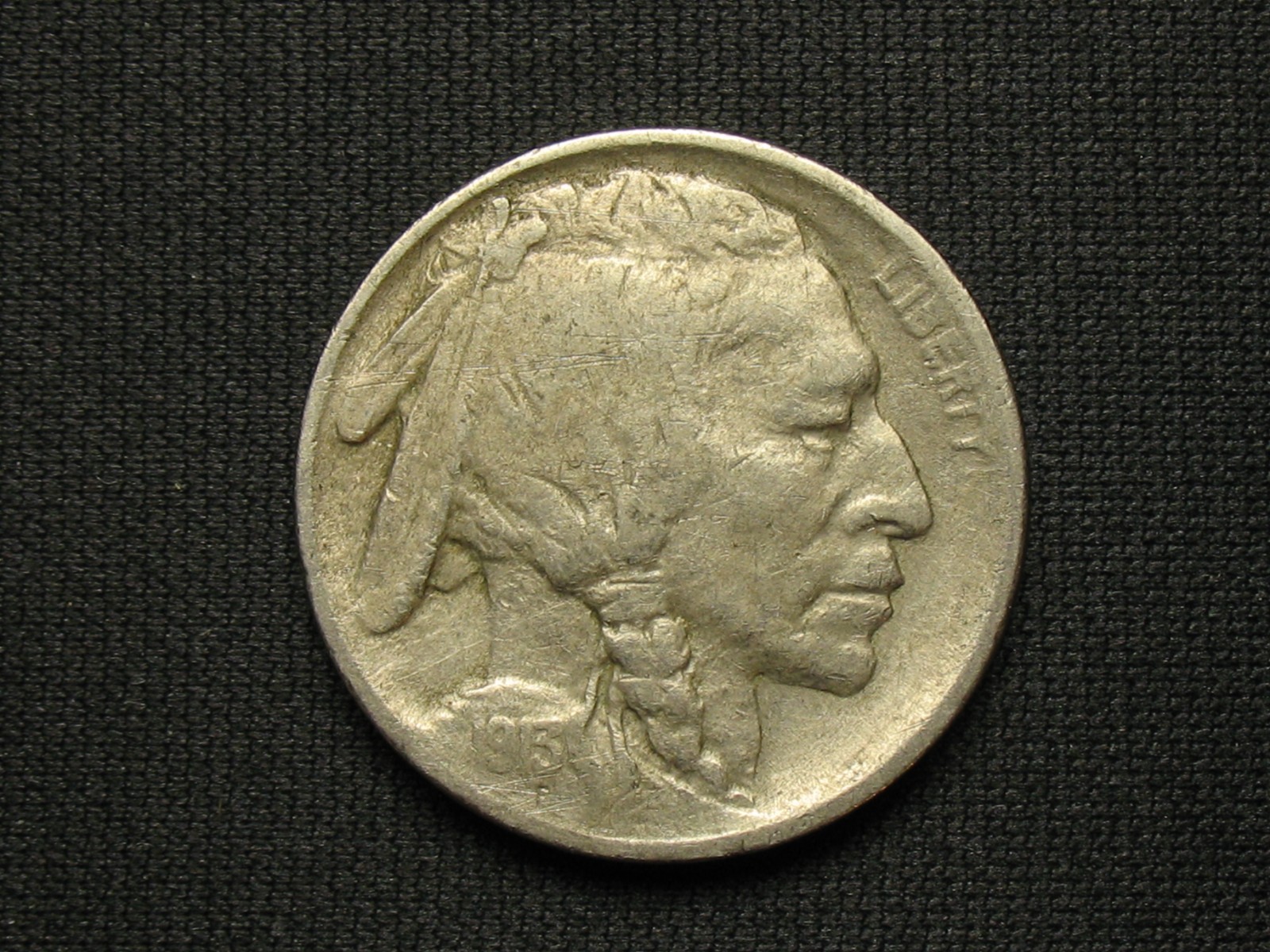 VERY GOOD+ 1913-P BUFFALO NICKEL COLLECTIBLE CONDITION FIRST YEAR DATE LOT 82