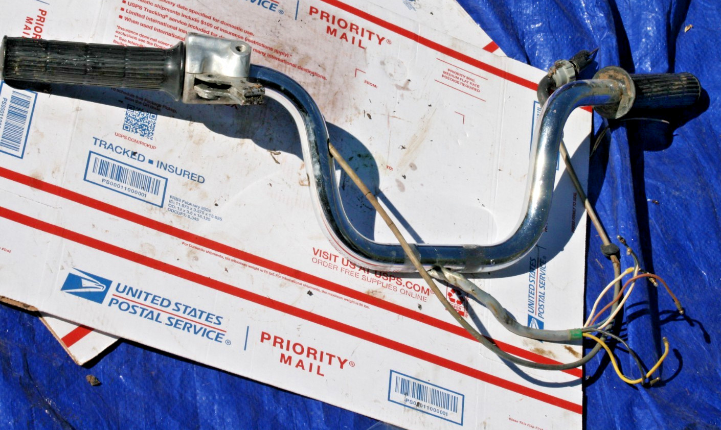 1966-68 HONDA CT 90 OEM  HANDLE BARS  VIN # CT90-143624  (SEE BELOW)