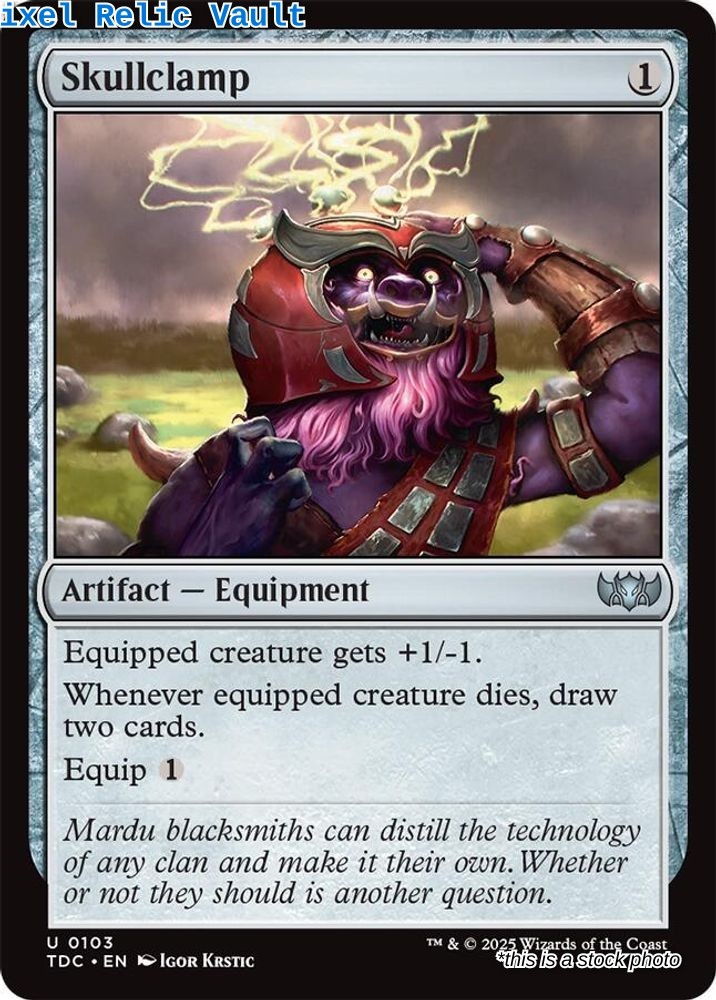 MTG - TDC - 103 - NM - Skullclamp MTG - TDC - 103 - NM - Skullclamp