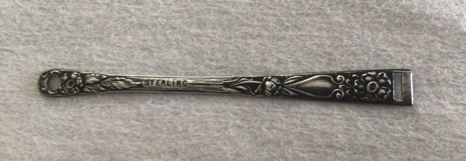 STUNNING ANTIQUE STERLING SILVER ART NOUVEAU BODKIN/PENDANT