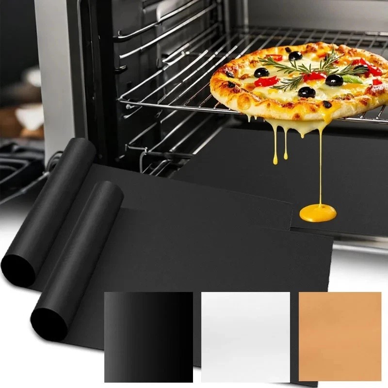 2 Pcs Oven Liners for Bottom of Oven,Non-stick Anti Dirt Protection 2 Pcs, Black