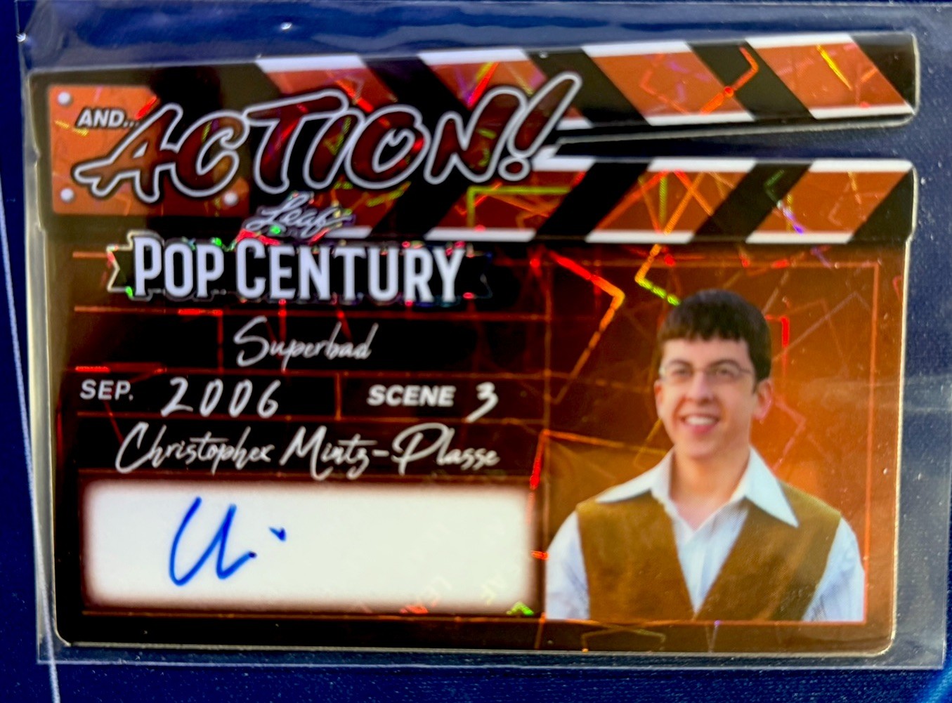 Christopher Mintz Plasse Leaf Pop Century Autograph 1 of 1 