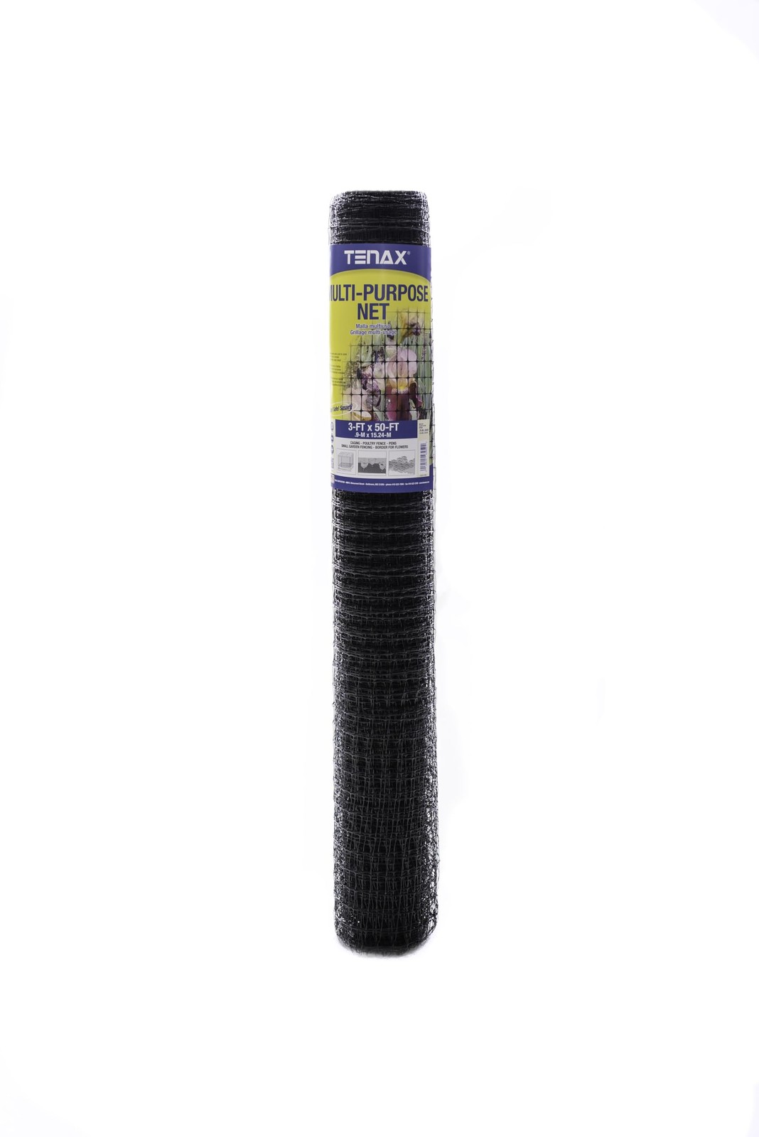 Tenax 60041989 Multi-Purpose Net, 3\' x 50\', Black