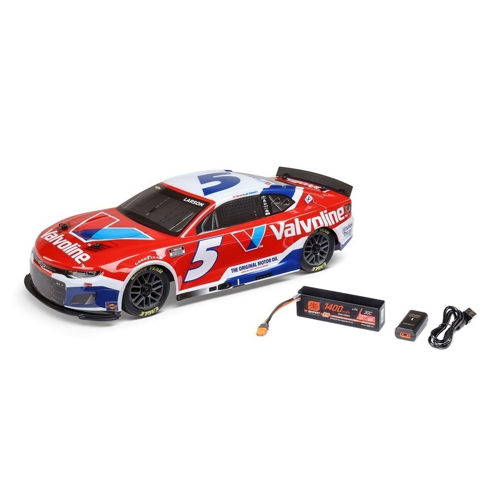 Losi 1/12 NASCAR RC Racecar Kyle Larson No 5 Valvoline 2025 Chevy Camaro ZL1 RTR
