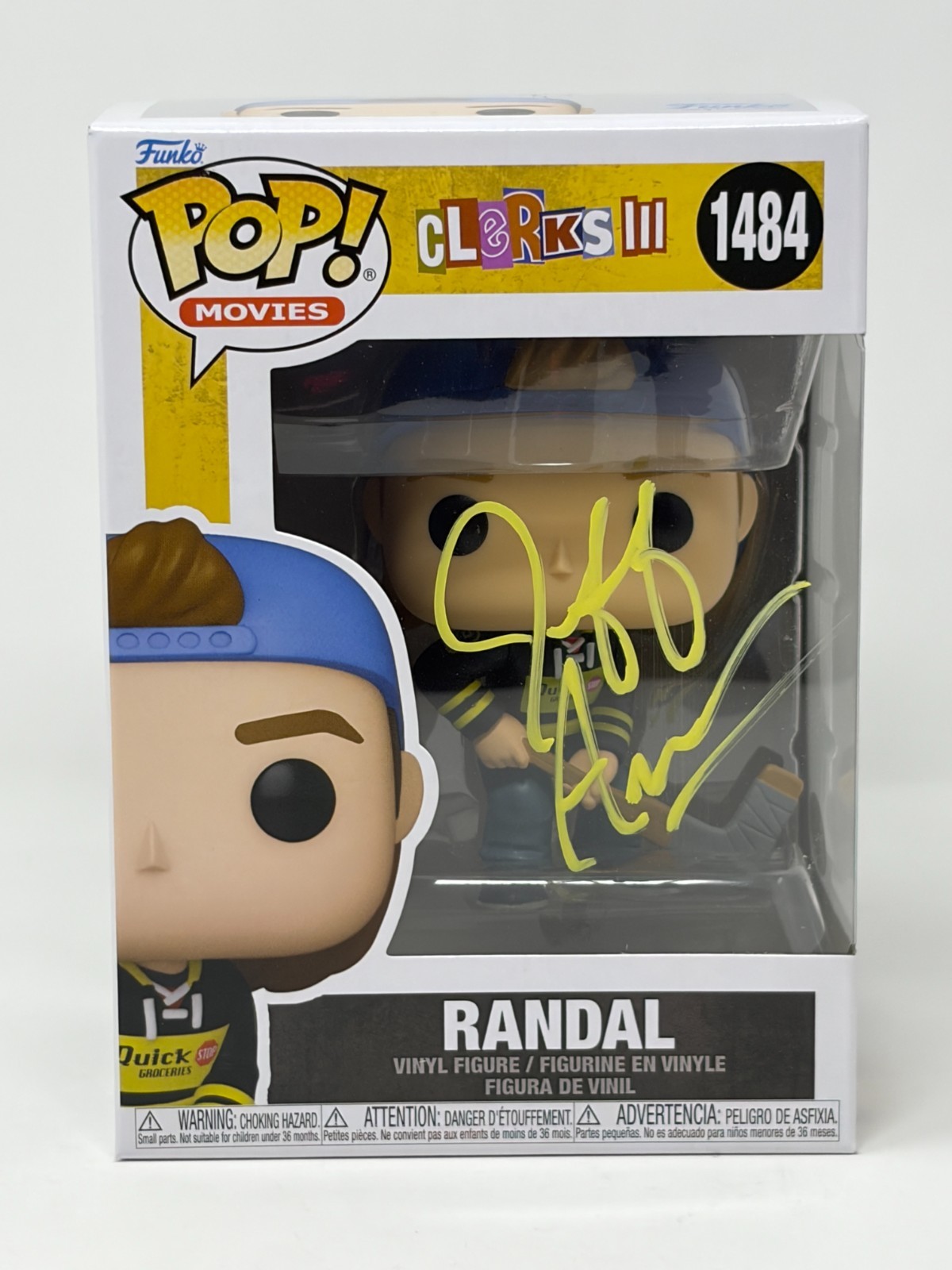 Jeff Anderson Clerks III Randal #1484 Signed Funko Pop JSA Certified Autograph
