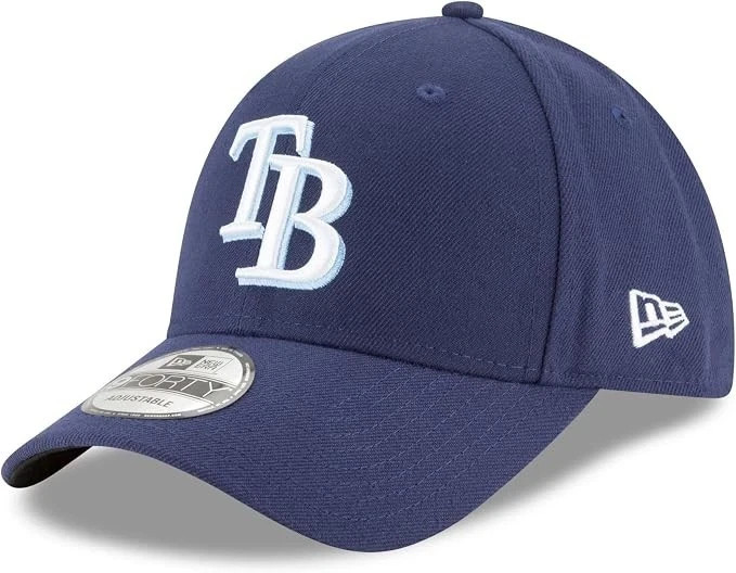 New Era 9FORTY Tampa Bay Rays Trucker Snapback Navy Blue Adjustable Hat Cap NWT