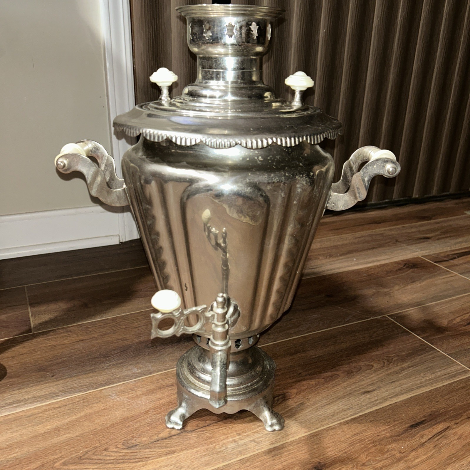 Late 20th  Century Russian Samovar Tula Era , Russia -with Markings; Stunning 