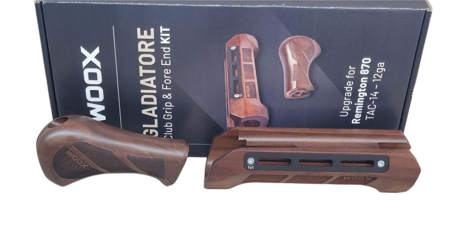 WOOX GLADIATORE CLUB GRIP + FORE END KIT FOR 870 TAC14 (PRE-ORDER) WOOX GLADIATORE CLUB GRIP + FORE END KIT FOR 870 TAC14 (PRE-ORDER)