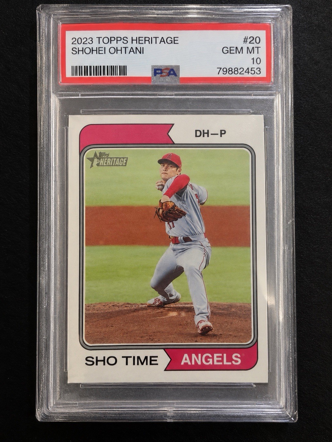 2023 Topps Heritage - SHOHEI OHTANI Nickname Variation “SHO TIME” PSA 10 2023 Topps Heritage - SHOHEI OHTANI Nickname Variation “SHO TIME” PSA 10