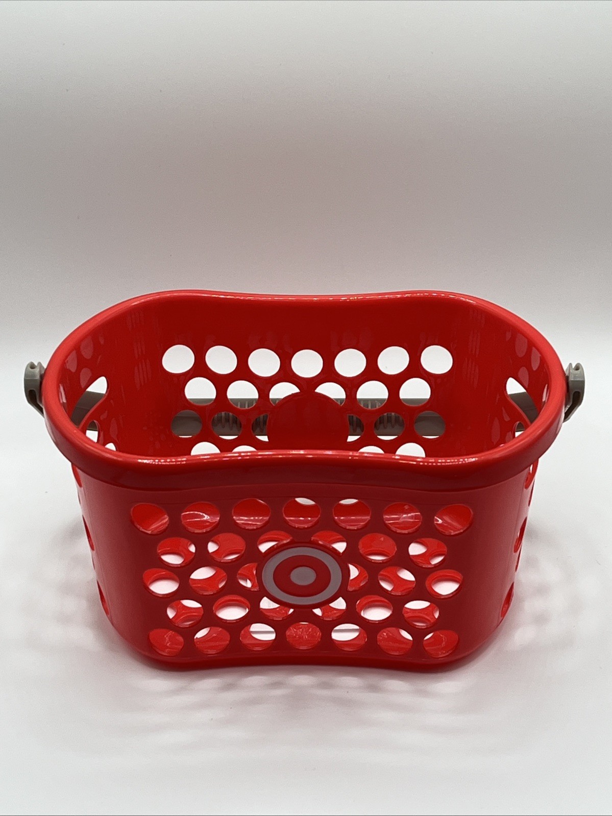 Target Mini Toy Shopping Handheld Basket Pretend Play Bullseye Logo Spritz NEW