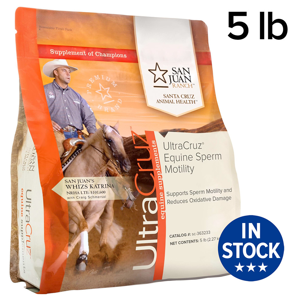 UltraCruz Equine Sperm Motility Enhancer Horse Supplement, 5 lb, Pellet (16 Day)