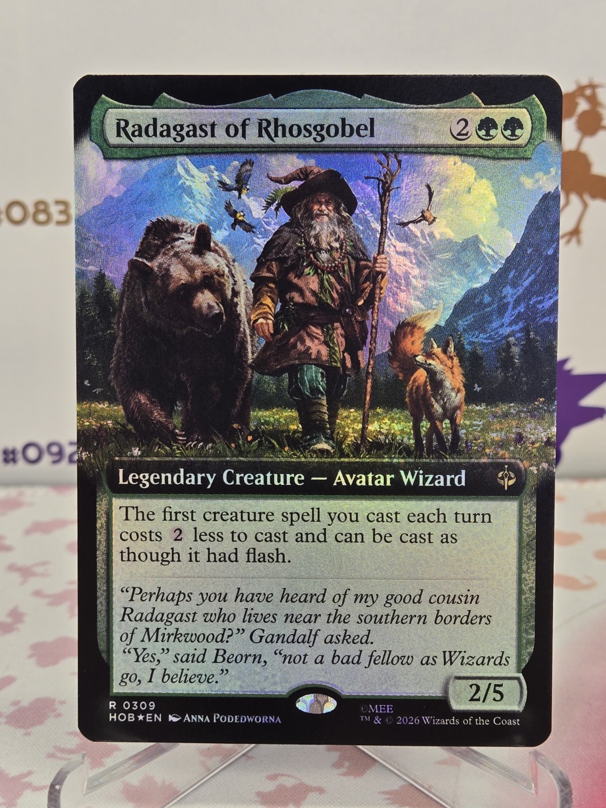 MTG - Radagast of Rhosgobel (Extended Art) Foil - The Hobbit 