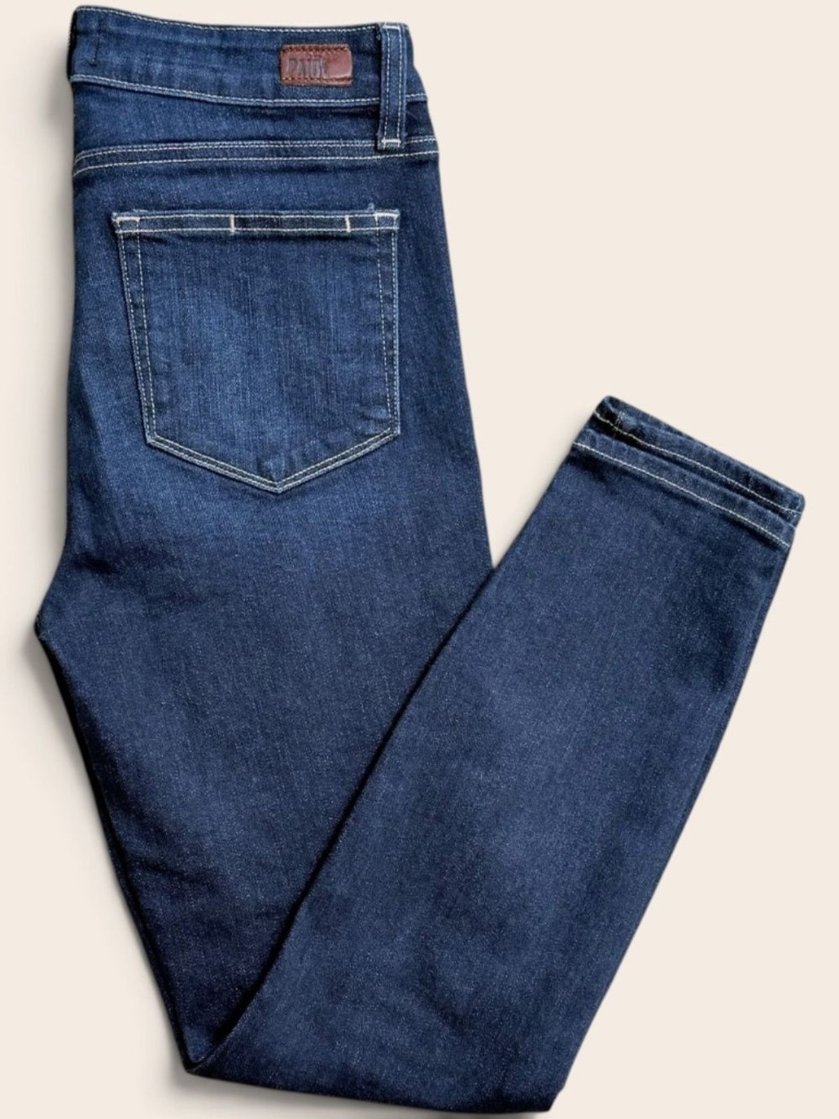 PAIGE Verdugo Ankle Skinny Jeans 28 Stretch Denim Dark Wash Quiet Luxury