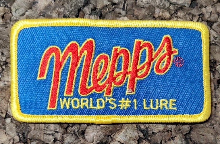 Mepps Embroidered Patch Vintage Sportsman  Worlds #1 Fishing Lure
