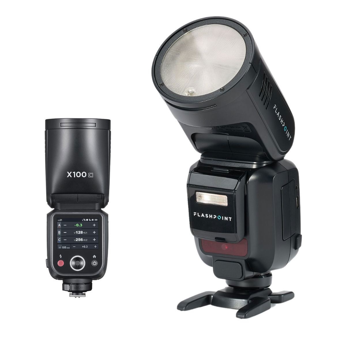 Flashpoint X100 TTL R2 On Camera Li-ion Round Head Flash for Canon