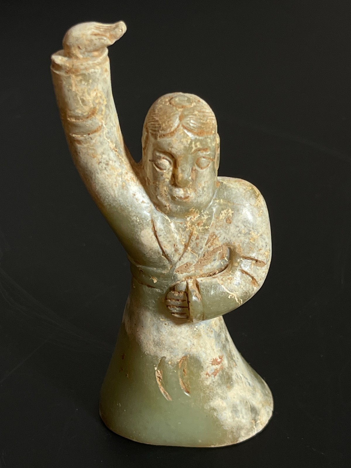 age-old China antique  Jade Dancer, Han Dynasty