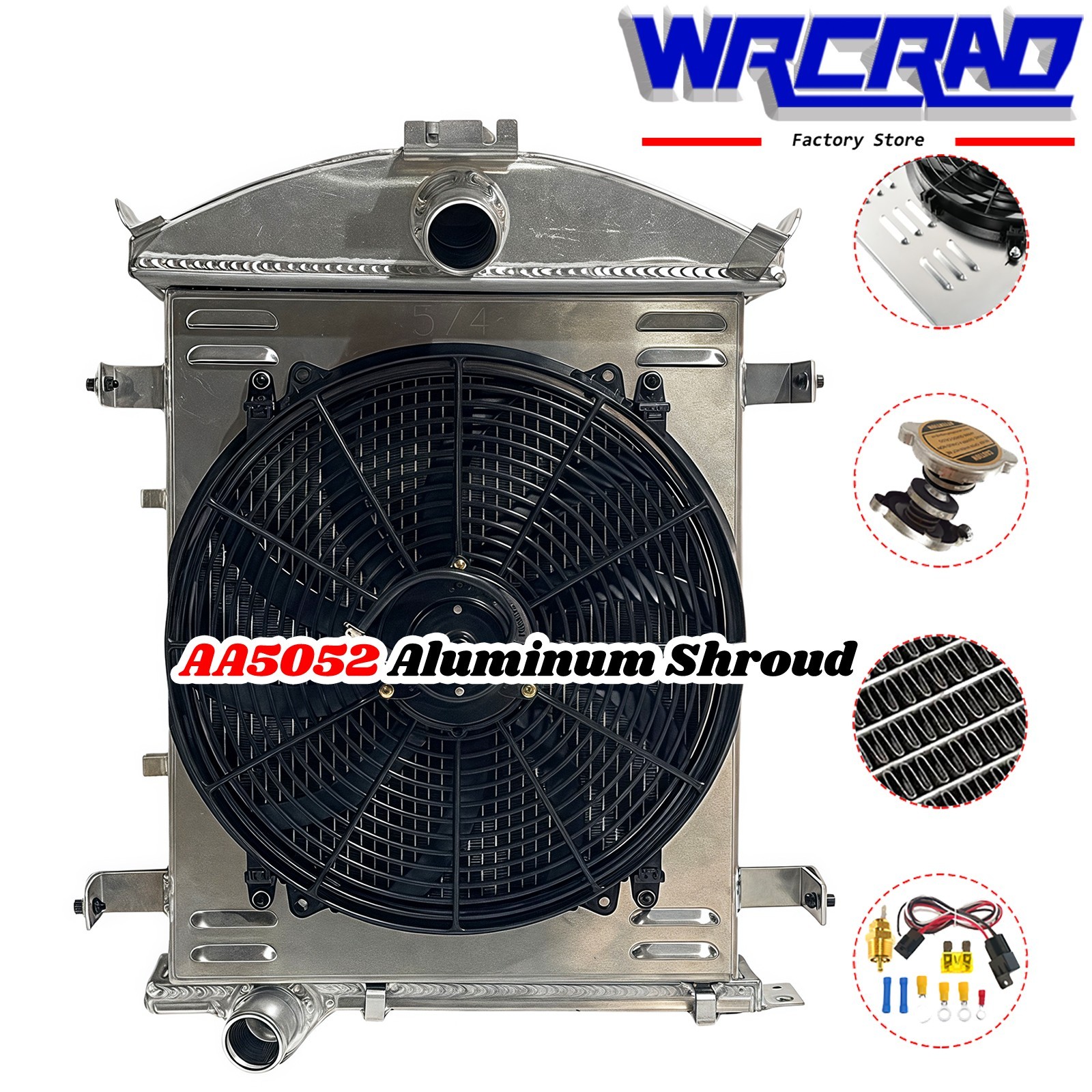 Aluminum Radaitor+Shroud+16\
