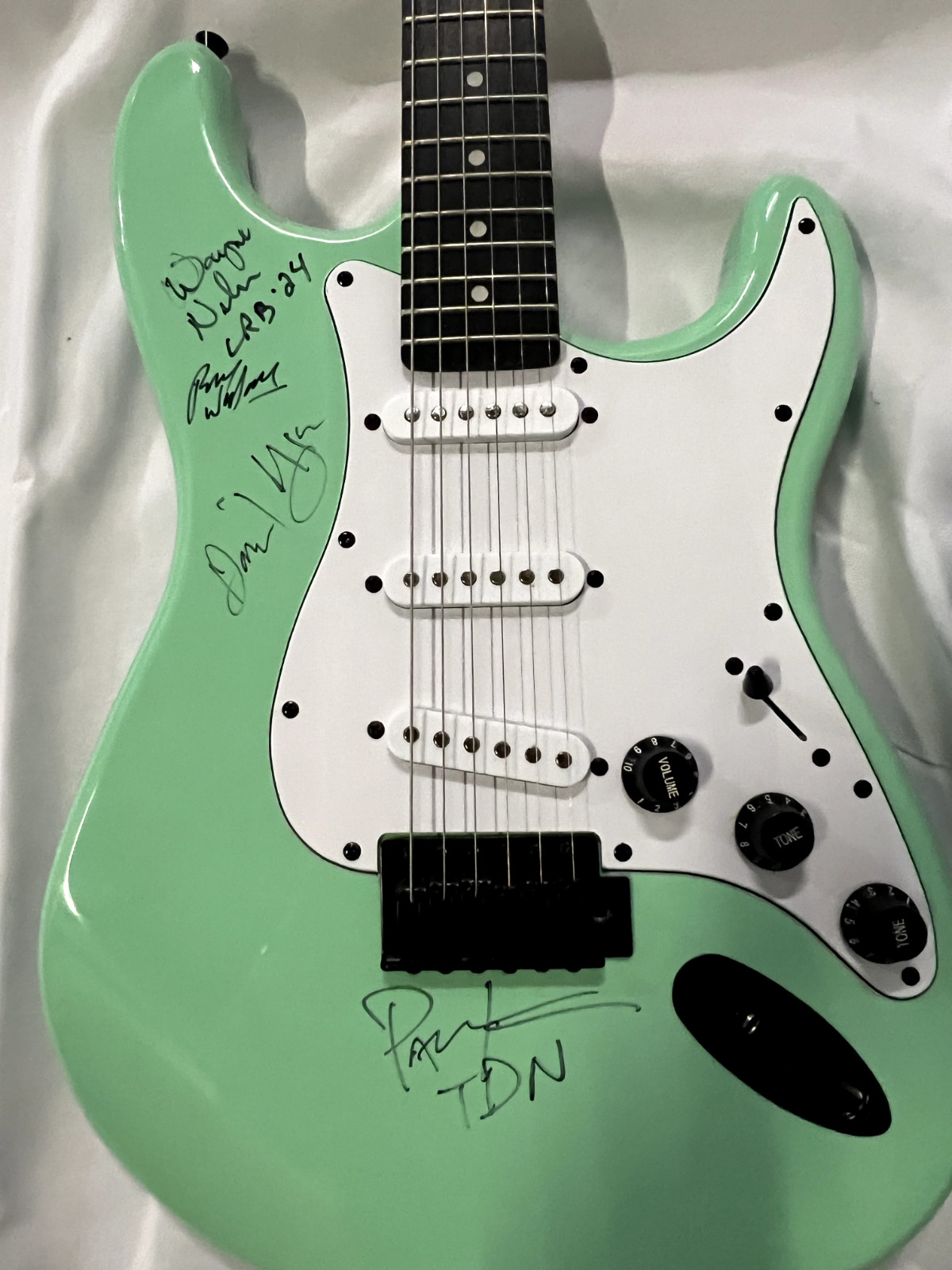 THREE DOG NIGHT / LITTLE RIVER BAND - Signed Autographed Guitar