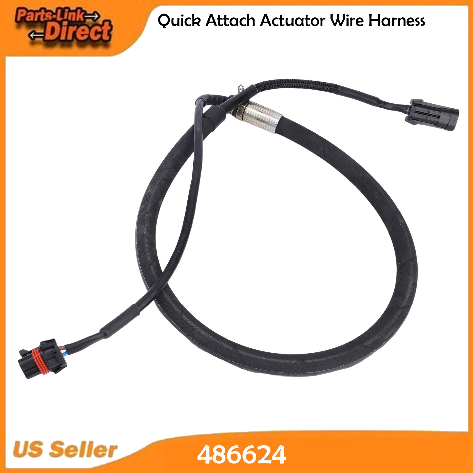 1X Quick Attach Actuator Wire Harness 486624 For Skid Steer/Compact Track Loader