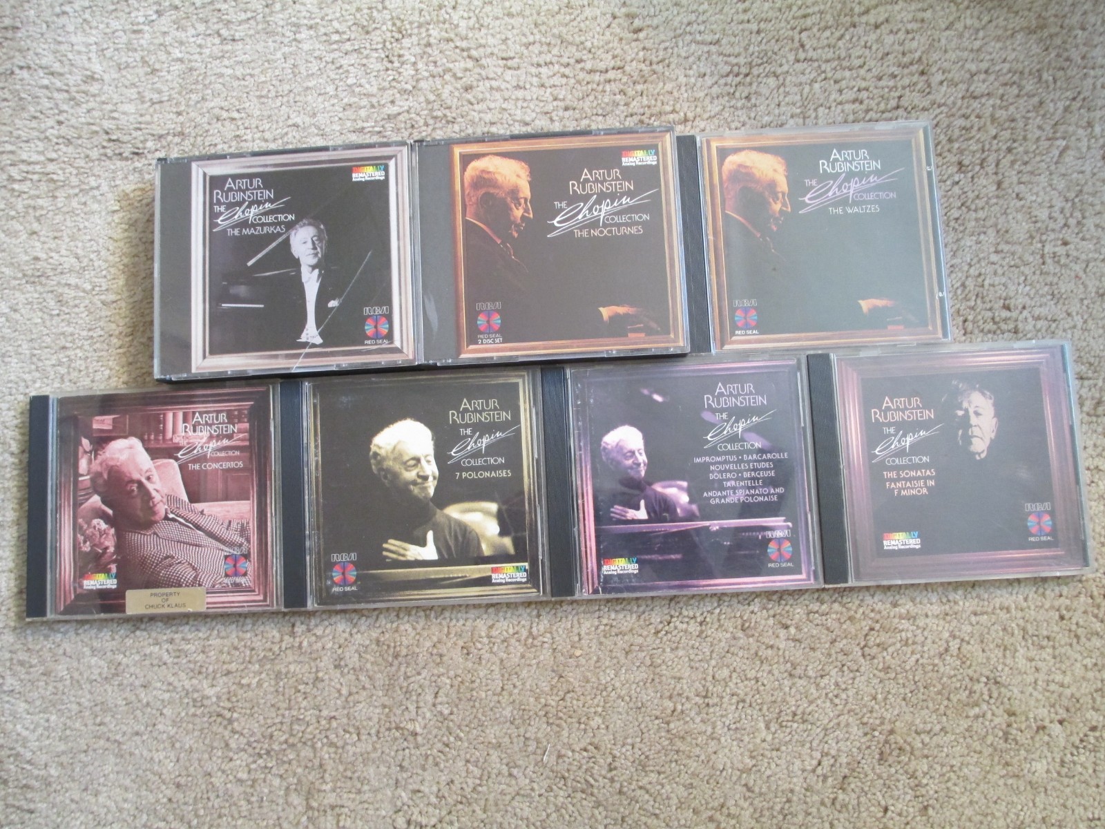 Artur Rubinstein  The Chopin Collection  Lot of (7) CDs  RCA Red Seal Remastered