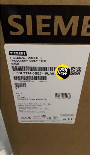 1PC NEW SIEMENS 6SL3224-0BE34-5UA0 VFD/Drive Expedited Shipping 1PC NEW SIEMENS 6SL3224-0BE34-5UA0 VFD/Drive Expedited Shipping