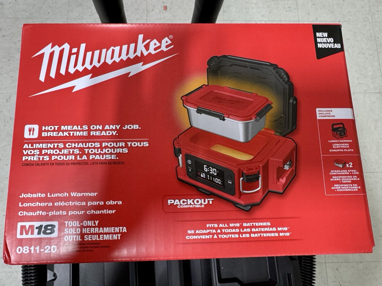SHIPS FAST Milwaukee Jobsite Lunch Warmer 0811-20 SHIPS FAST Milwaukee Jobsite Lunch Warmer 0811-20