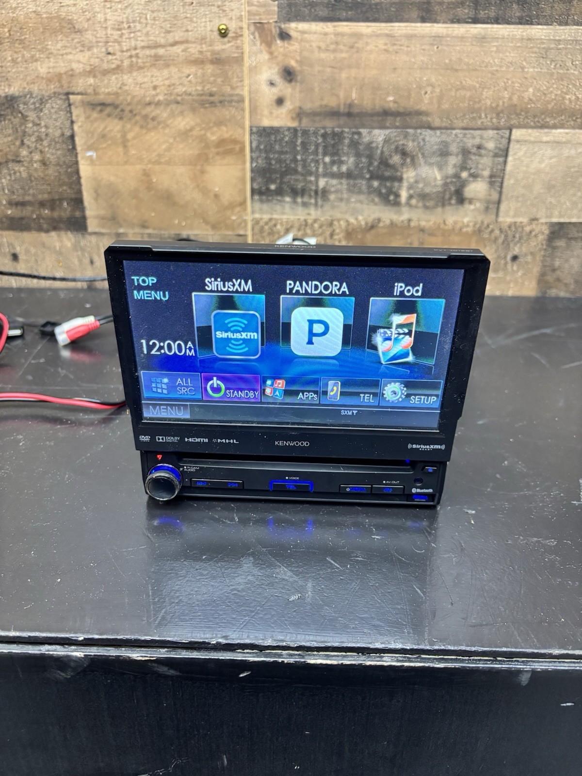 Kenwood KVT-7012BT fully Working BROKEN FACEPLATE Sold For Repair Kenwood KVT-7012BT fully Working BROKEN FACEPLATE Sold For Repair