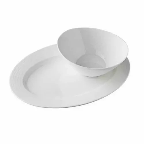 Mikasa Swirl 2-Piece Bone China Serving/ Hostess set 15