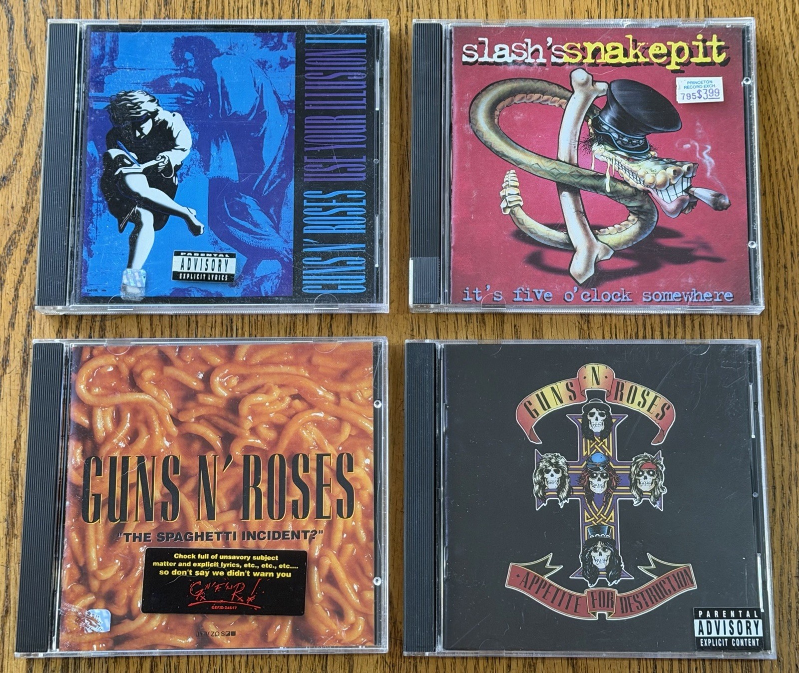 Guns N\' Roses CD Lot Use Illusion II Spaghetti Appetite for Destruction Slash