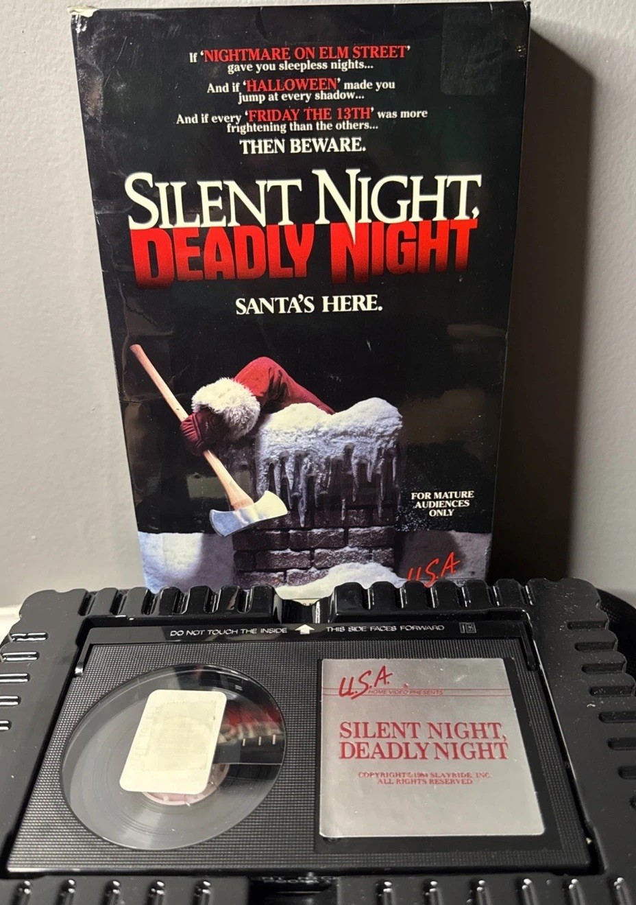 Rare 1986 Silent Night Deadly Night Betamax Tape U.S.A Home Video / Horror