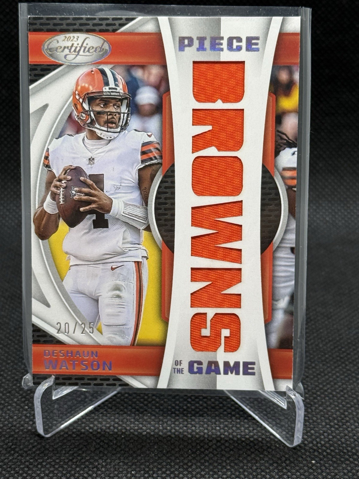 2023 Deshaun Watson Panini Certified Piece of the Game /25 Patch Relic Browns 2023 Deshaun Watson Panini Certified Piece of the Game /25 Patch Relic Browns