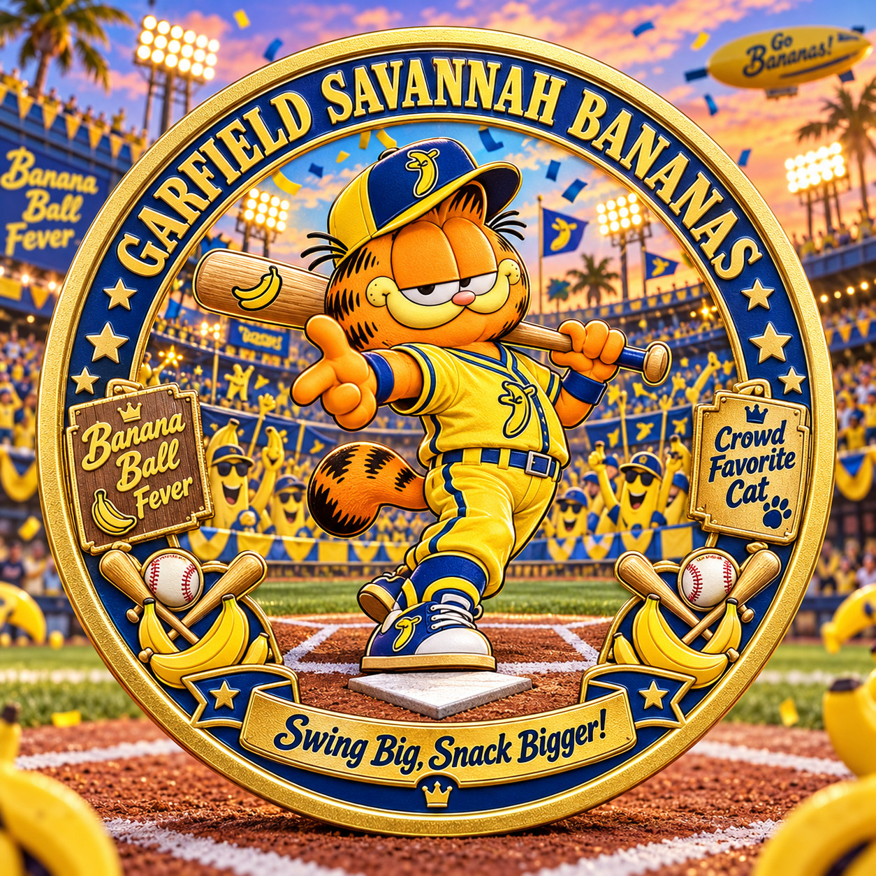 New Garfield’s Banana Ball Championship Commemorative Coin GN118