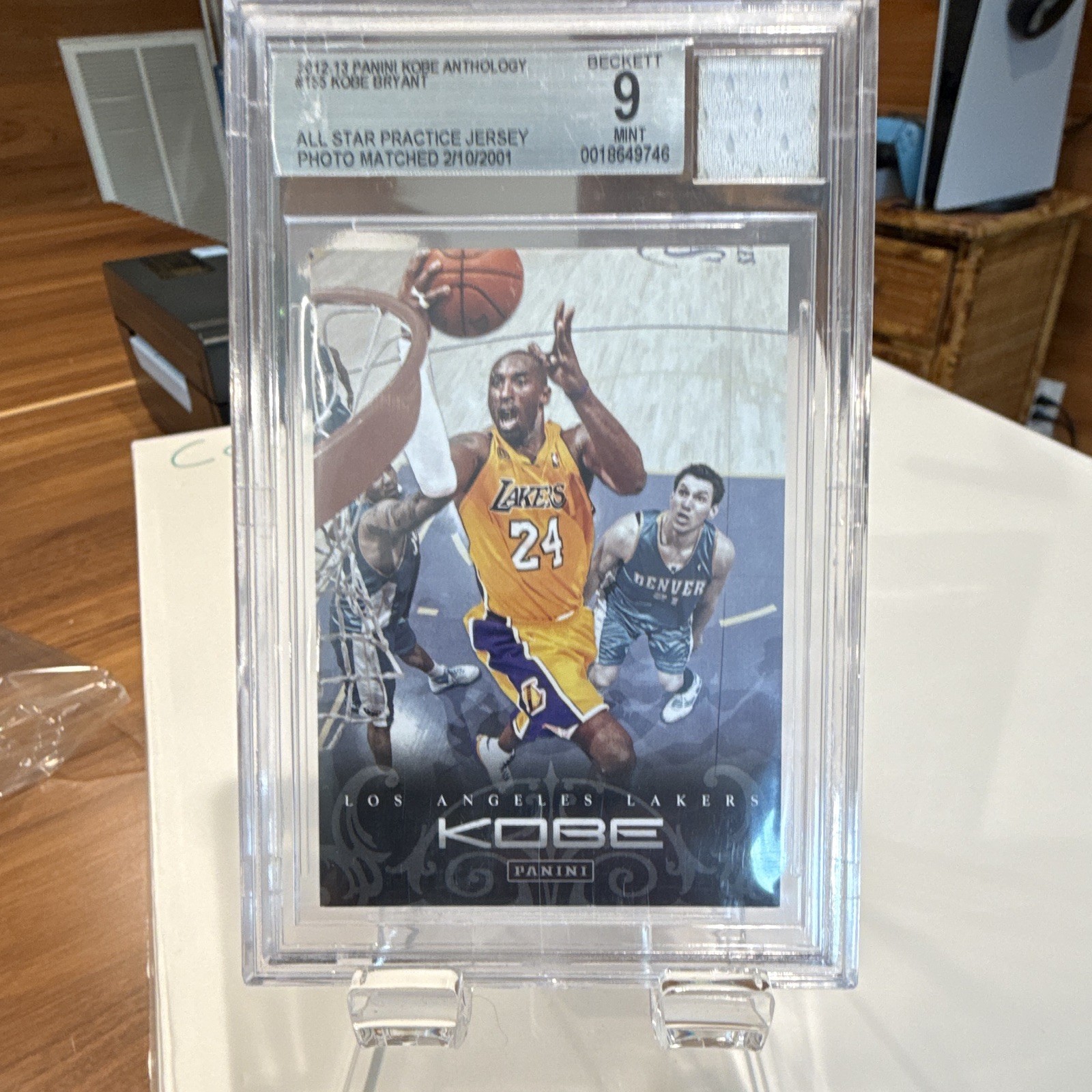 Panini 2012-13 Kobe Anthology #155 Kobe Bryant Lakers All Star Jersey BGS 9 Panini 2012-13 Kobe Anthology #155 Kobe Bryant Lakers All Star Jersey BGS 9