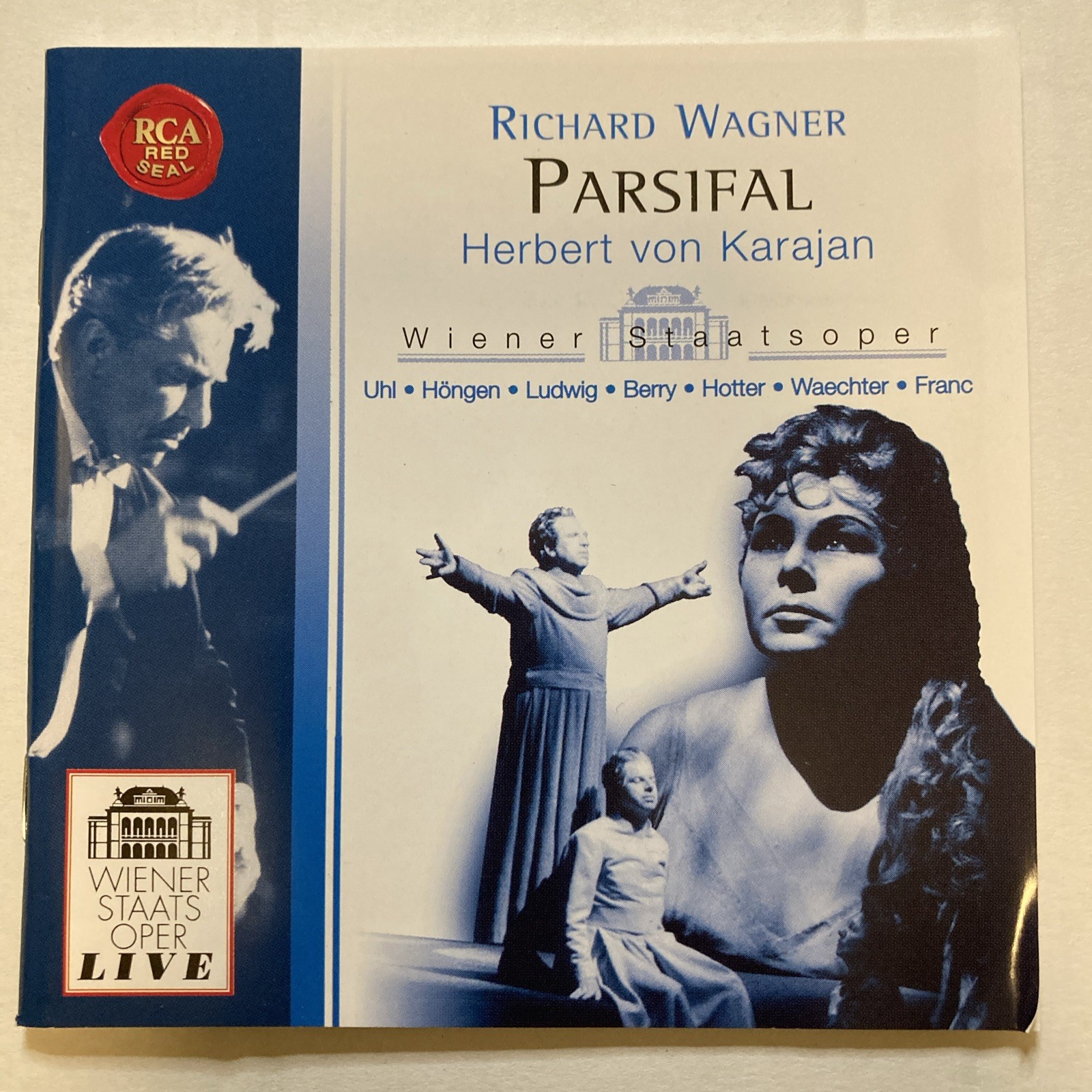 HERBERT VON KARAJAN - Wagner: Parsifal / Karajan, Waechter, Hotter, Franc, 4CDs
