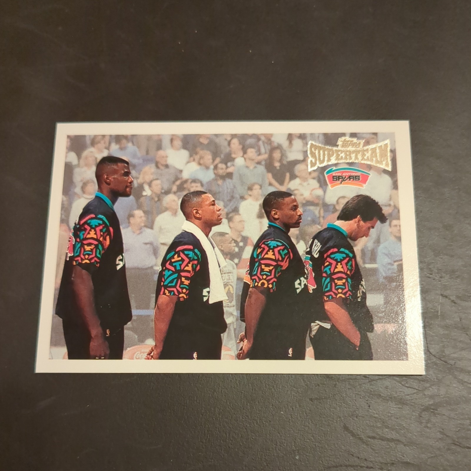 1996-97 TOPPS SUPER TEAM SAN ANTONIO SPURS GAME CARD DAVID ROBINSON