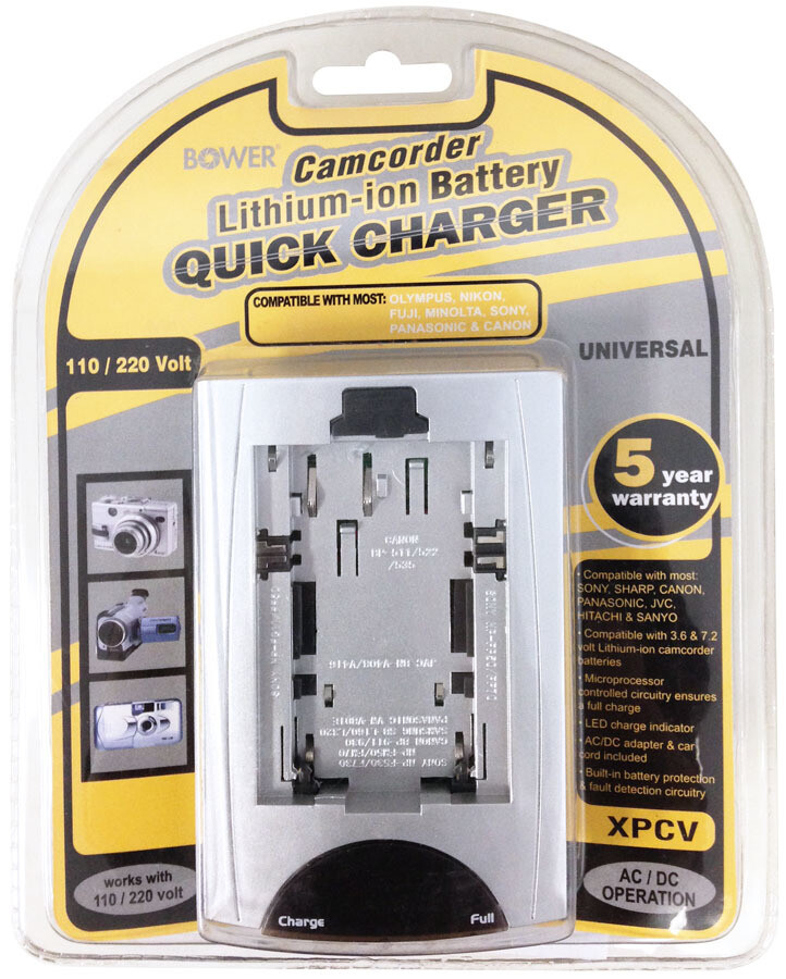 AC/DC Universal Charger For Canon BP-511 BP-522 BP-535 BP-941 Sony JVC Panasonic