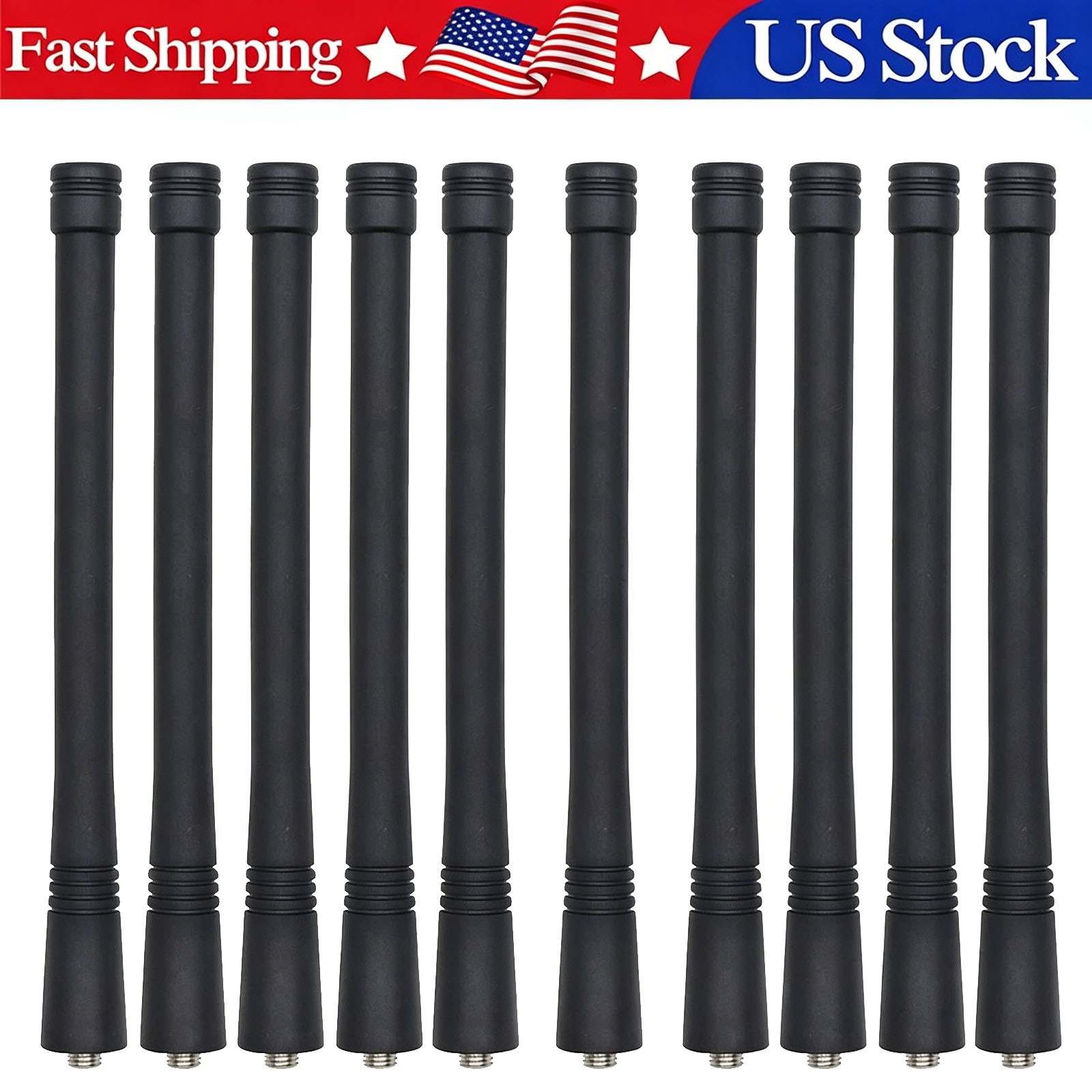 10Pc NAD6502 VHF 136-174MHZ Antenna For Motorola CP185 CP200 CP200d HT750 HT1250